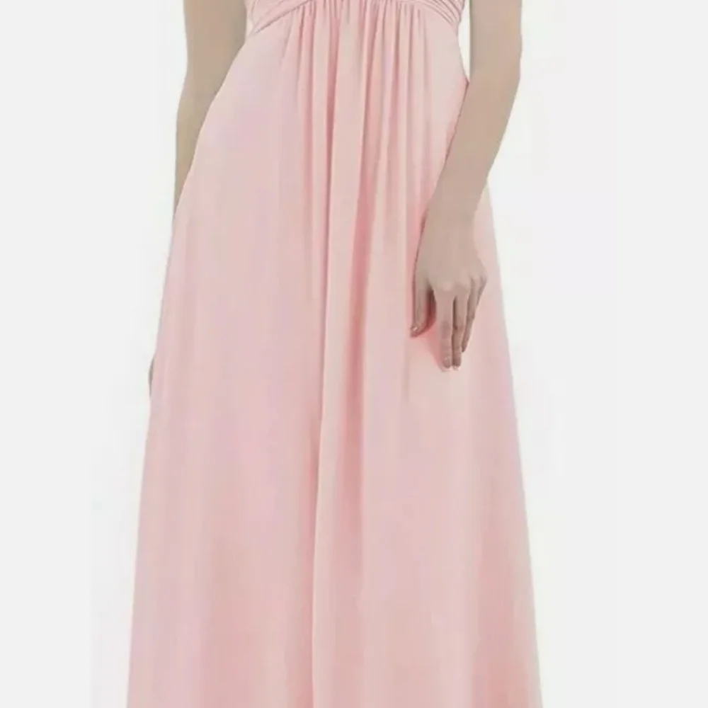 Women's Chiffon One-Shoulder Evening Prom Gown Bridesmaid - Picture 2 of 3